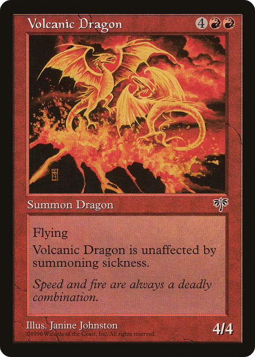 Volcanic Dragon (MIR-201) - rare