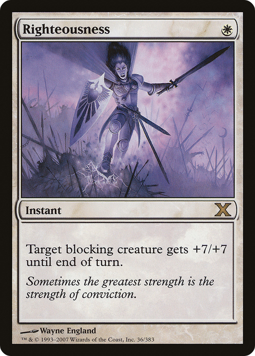 Righteousness (10E-036) - rare