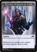 Tezzeret, Betrayer of Flesh Emblem (TNEO-019) - common - Foil