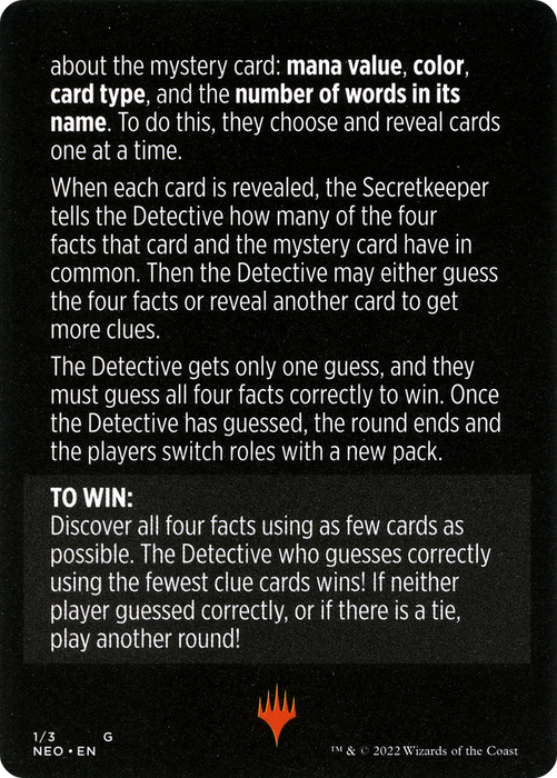 Booster Sleuth // Booster Sleuth (cont'd) (MNEO-001) - common