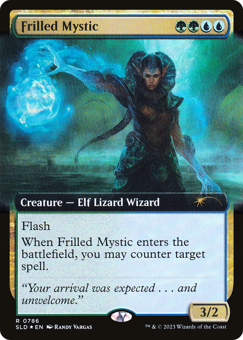Frilled Mystic (SLD-786) - rare: (Extended Art) - Foil