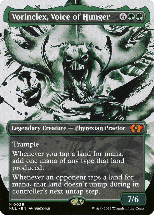 Vorinclex, Voice of Hunger (MUL-029) - mythic: (Showcase) (Borderless)