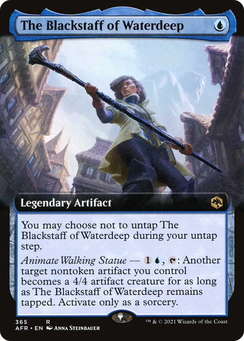 The Blackstaff of Waterdeep (AFR-365) - rare: (Extended Art) - Foil