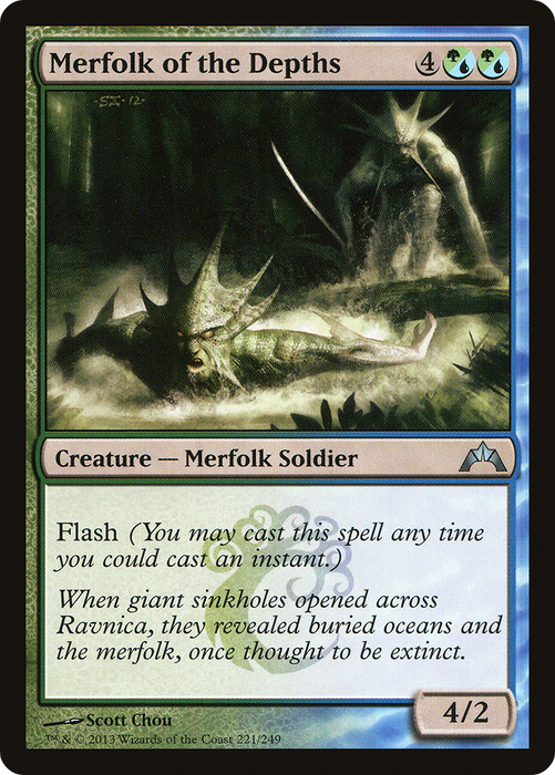 Merfolk of the Depths (GTC-221) - uncommon
