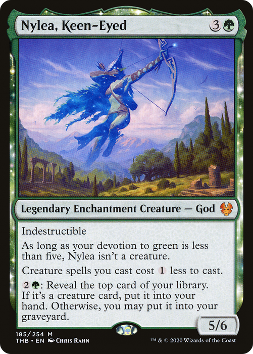 Nylea, Keen-Eyed (THB-185) - mythic: (enchantment) - Foil