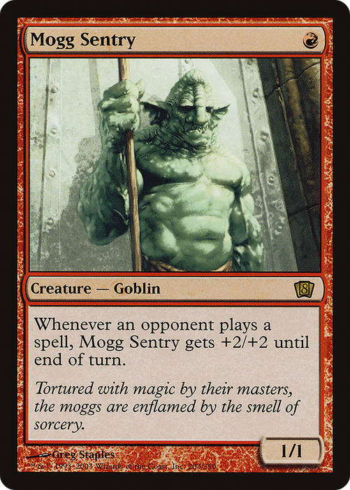 Mogg Sentry (8ED-203★) - rare - Foil