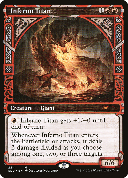 Inferno Titan (SLD-224) - mythic: (Showcase) - Foil