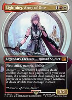 Lightning, Army of One (FIN-320) - mythic (Borderless) - Foil