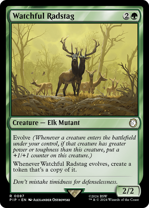 Watchful Radstag (PIP-087) - rare - Foil