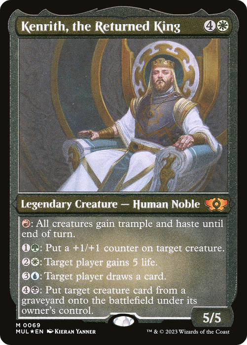 Kenrith, the Returned King (MUL-069) - mythic - Etched Foil