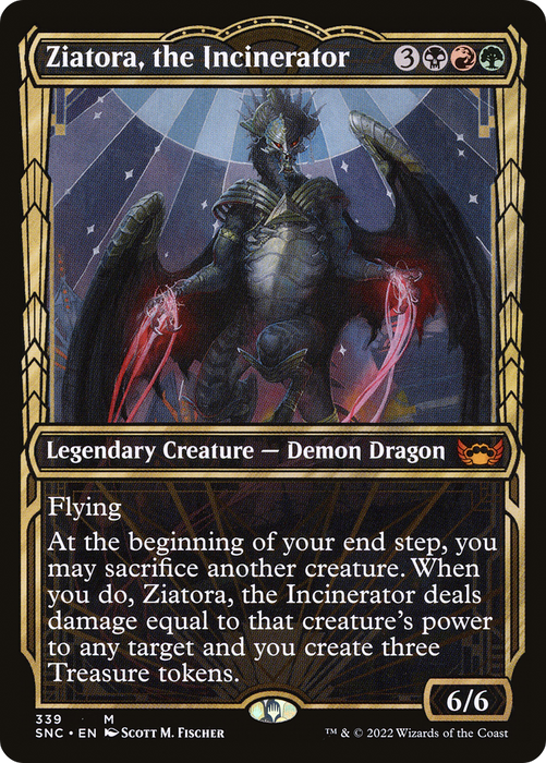 Ziatora, the Incinerator (SNC-339) - mythic: (Showcase) - Foil