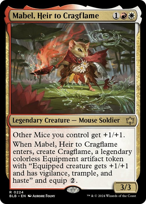 Mabel, Heir to Cragflame (BLB-224) - rare - Foil