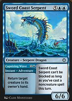 Sword Coast Serpent // Capsizing Wave (HBG-134) - uncommon