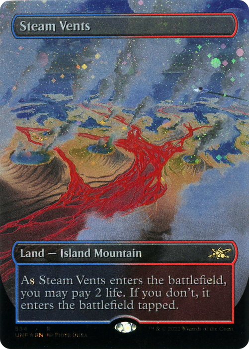 Steam Vents (UNF-534) - rare (Borderless) - Foil
