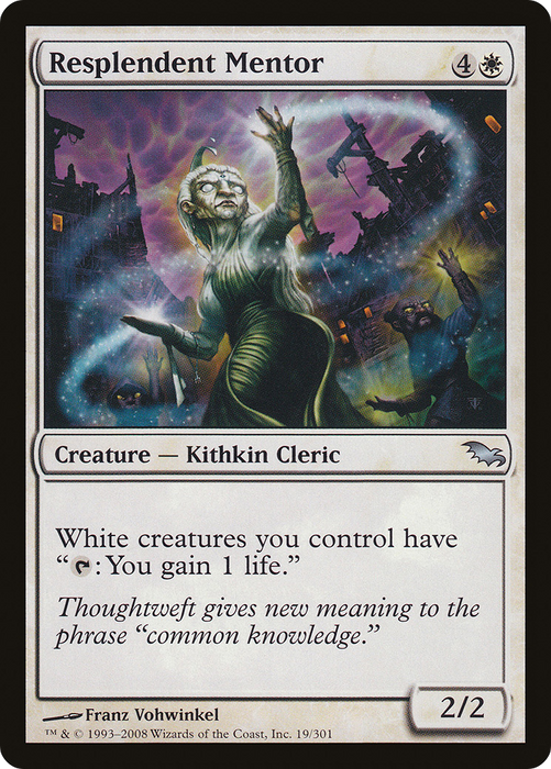 Resplendent Mentor (SHM-019) - uncommon - Foil