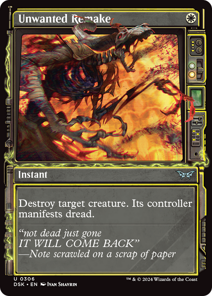 Unwanted Remake (DSK-306) - uncommon: (Showcase) - Foil