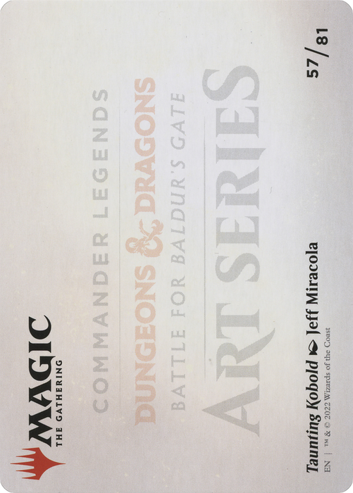 Taunting Kobold // Taunting Kobold (ACLB-057) - common (Borderless) - Foil