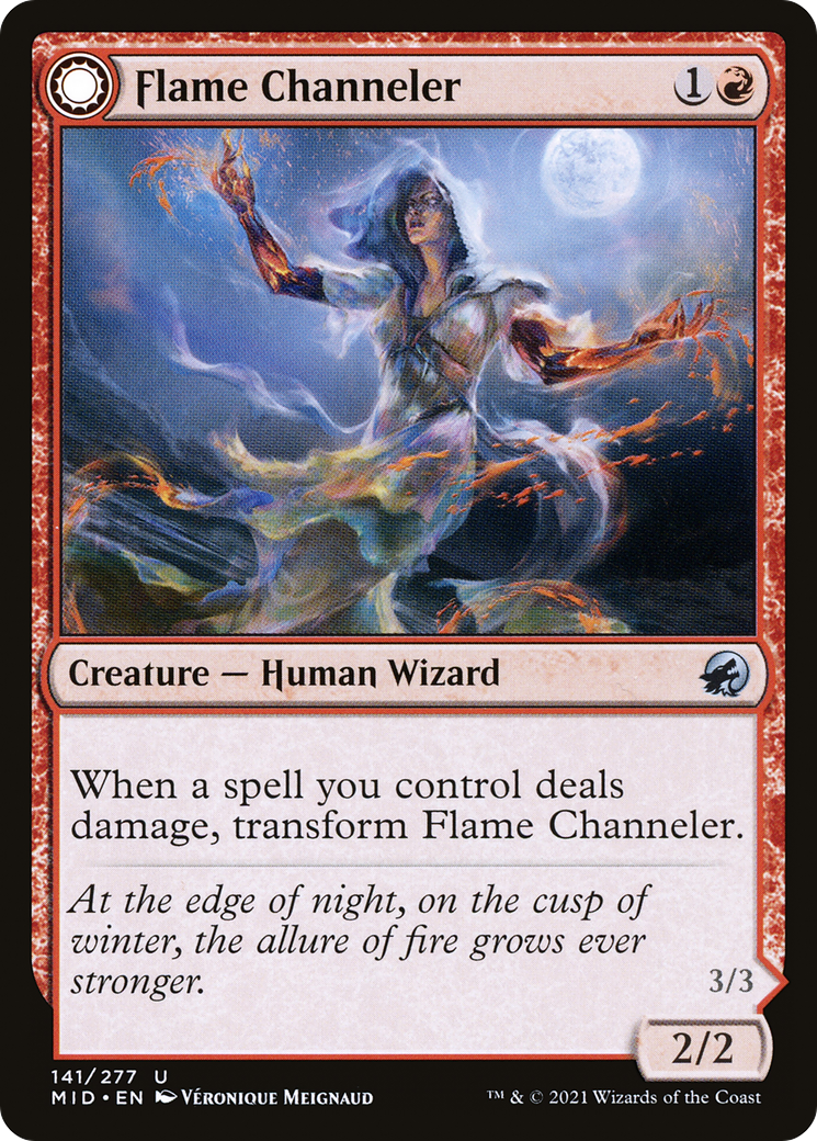 Flame Channeler // Embodiment of Flame (MID-141) - uncommon: (Double Faced Transform)