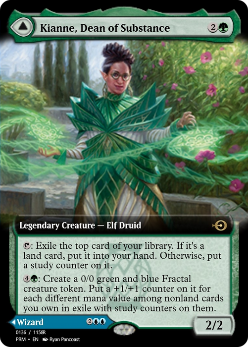 Kianne, Dean of Substance // Imbraham, Dean of Theory (PRM-90244) - rare - Foil
