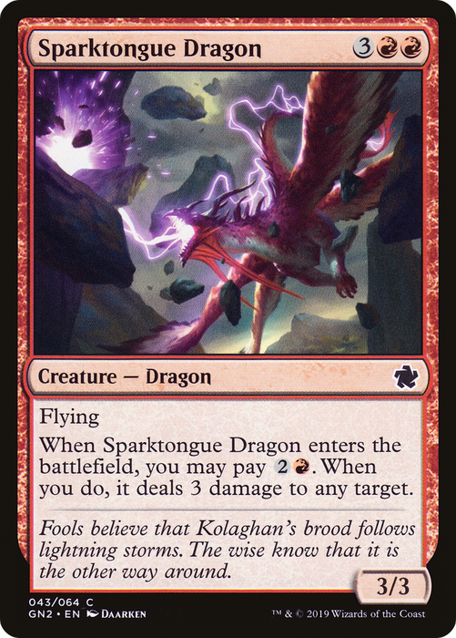 Sparktongue Dragon (GN2-043) - common