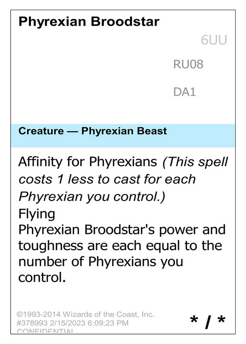 Phyrexian Broodstar (UNK-RU08) - rare