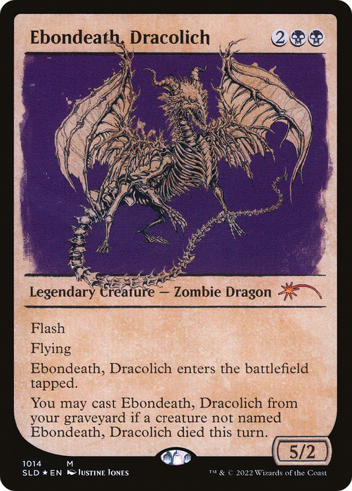 Ebondeath, Dracolich (SLD-1014) - mythic: (Showcase) - Foil