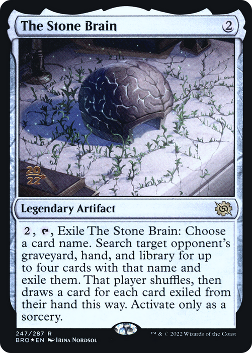 The Stone Brain (PRE-247S) - rare - Foil