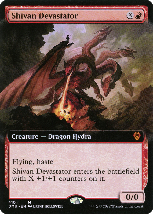 Shivan Devastator (DMU-410) - mythic: (Extended Art) - Foil