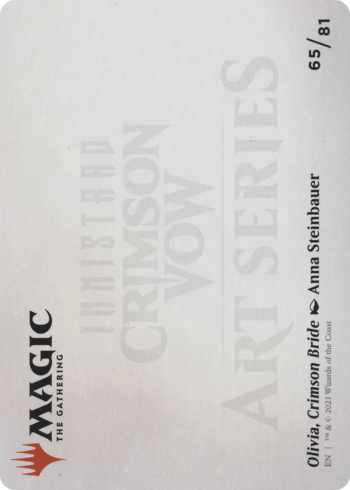 Olivia, Crimson Bride // Olivia, Crimson Bride (AVOW-065) - common (Borderless) - Foil