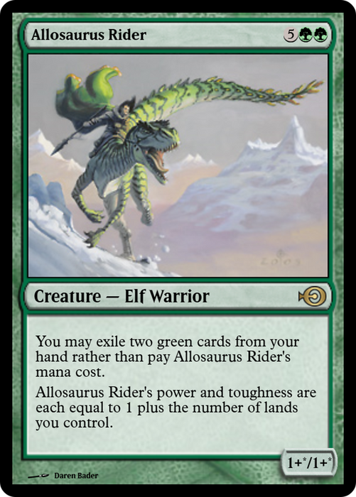 Allosaurus Rider (PRM-32033) - rare - Foil