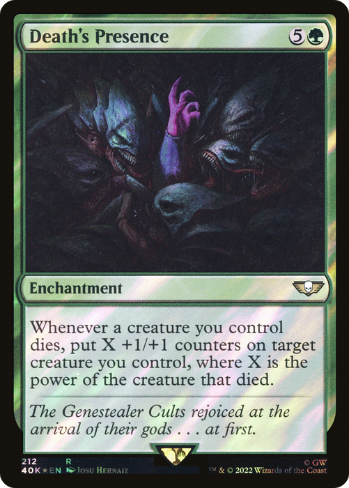 Death's Presence (40K-212★) - rare - Foil