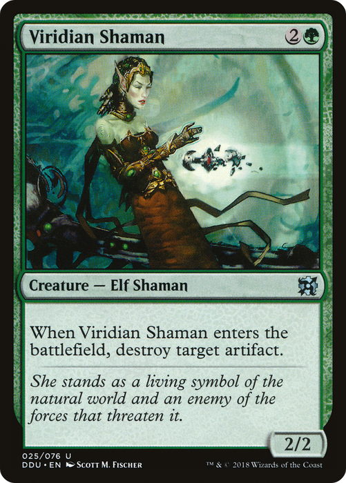 Viridian Shaman (DDU-025) - uncommon