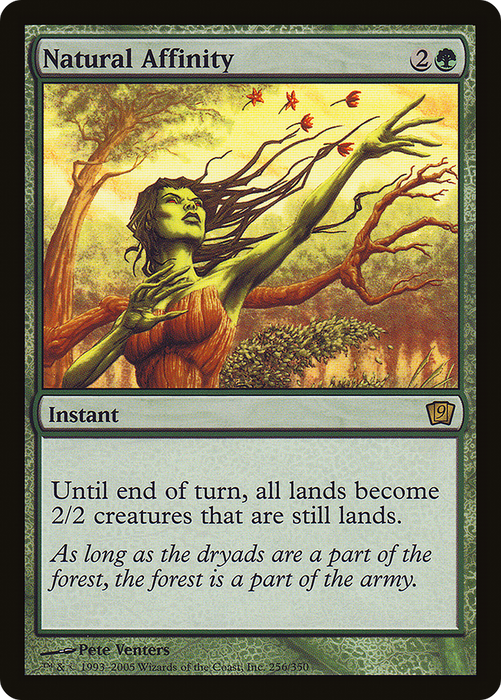 Natural Affinity (9ED-256★) - rare - Foil