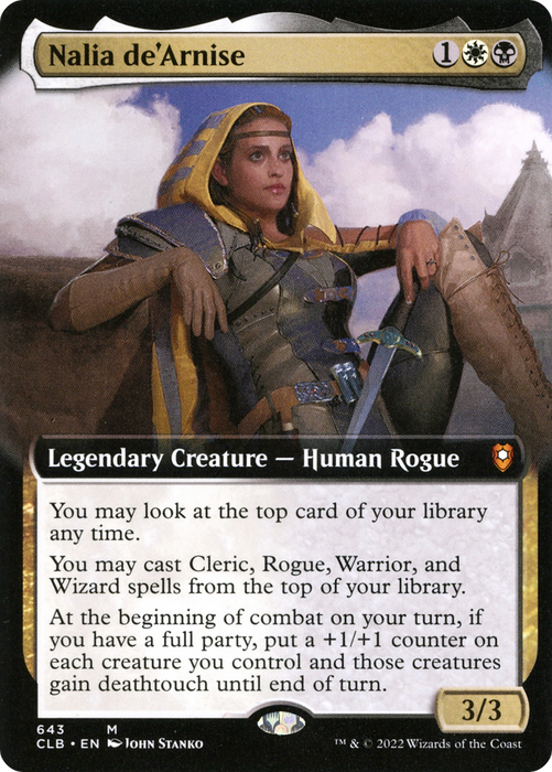 Nalia de'Arnise (CLB-643) - mythic: (Extended Art) - Foil