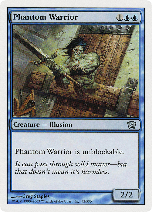 Phantom Warrior (8ED-093) - uncommon