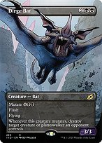 Dirge Bat (IKO-289) - rare: (Showcase) (Borderless) - Foil