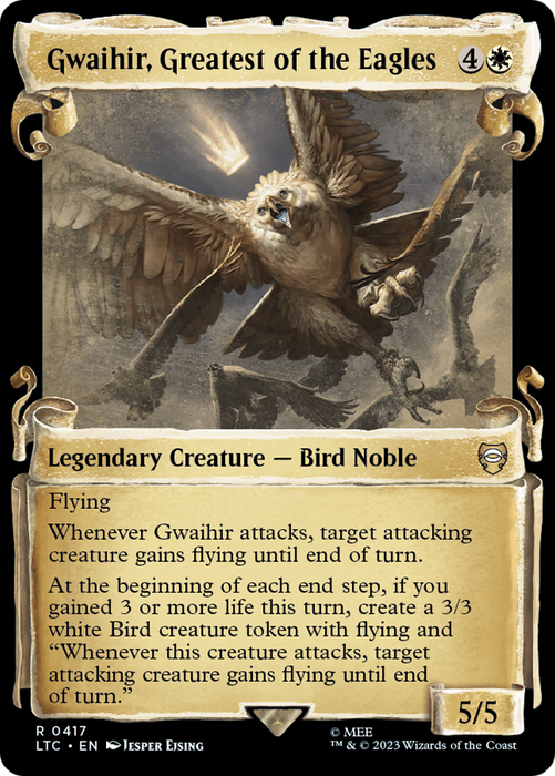 Gwaihir, Greatest of the Eagles (LTC-417) - rare: (Showcase) - Foil