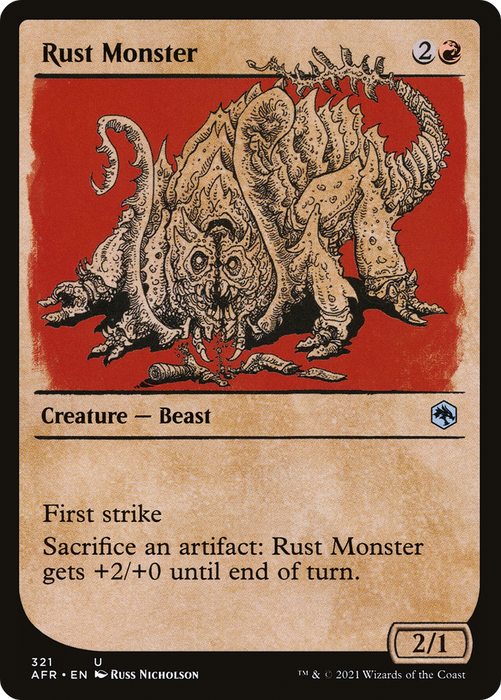 Rust Monster (AFR-321) - uncommon: (Showcase) - Foil