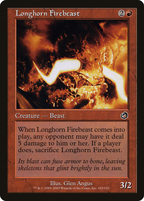 Longhorn Firebeast (TOR-103) - common - Foil