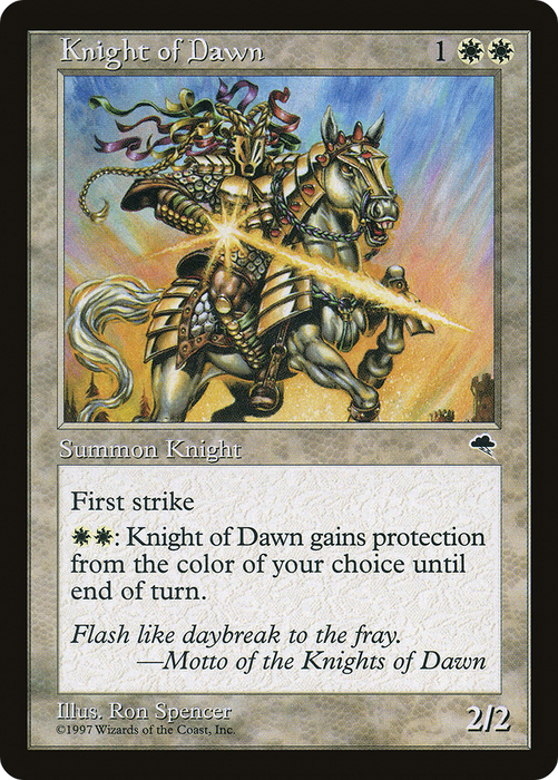 Knight of Dawn (TMP-026) - uncommon