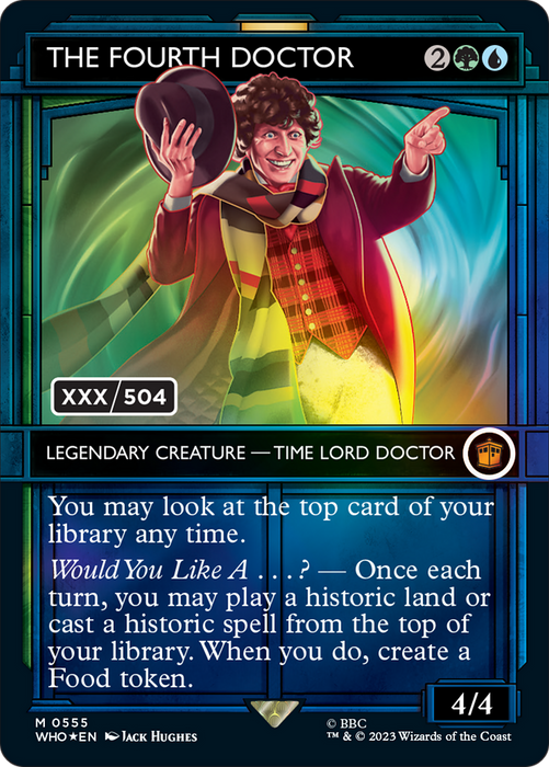 The Fourth Doctor (WHO-555Z) - mythic: (Showcase) (Borderless) - Foil