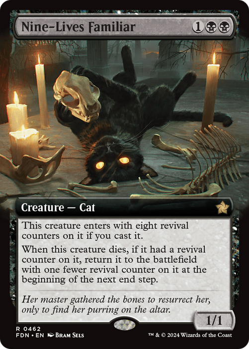 Nine-Lives Familiar (FDN-462) - rare: (Extended Art)