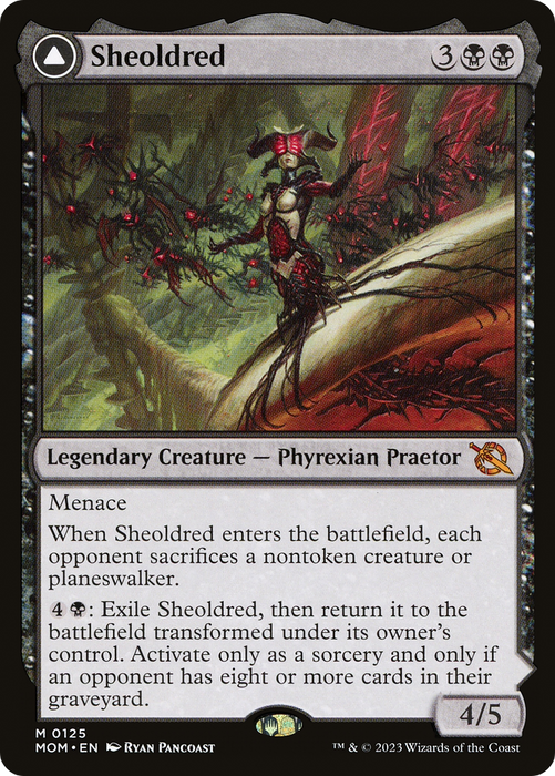 Sheoldred // The True Scriptures (MOM-125) - mythic - Foil