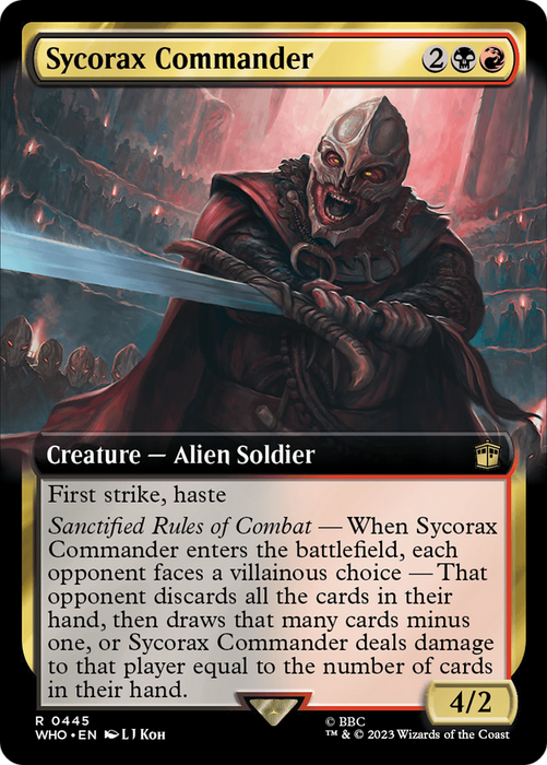 Sycorax Commander (WHO-445) - rare: (Extended Art) - Foil