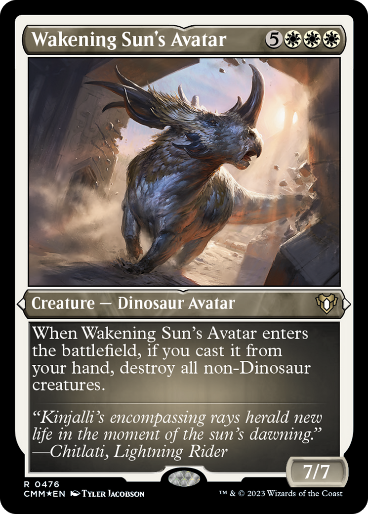 Wakening Sun's Avatar (CMM-476) - rare - Etched Foil