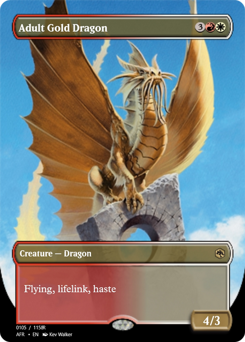 Adult Gold Dragon (PRM-92826) - rare - Foil