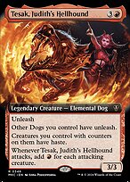 Tesak, Judith's Hellhound (MKC-346) - rare: (Extended Art)