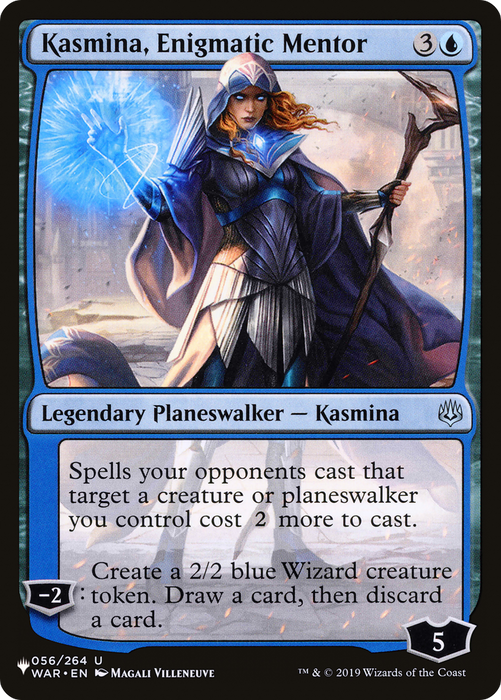 Kasmina, Enigmatic Mentor (LIST-WAR-56) - uncommon