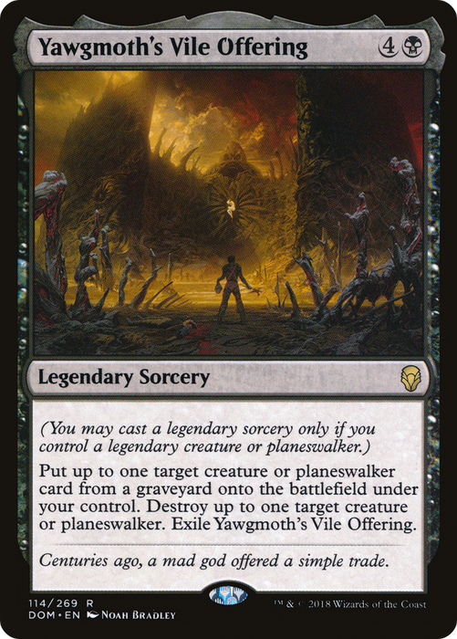 Yawgmoth's Vile Offering (DOM-114) - rare - Foil