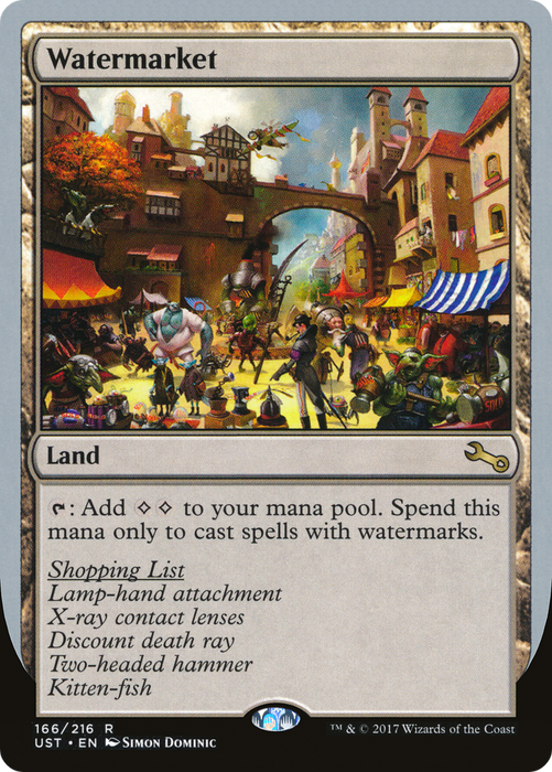 Watermarket (UST-166) - rare - Foil